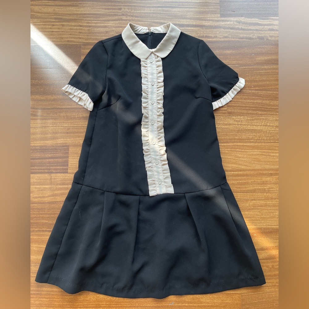 Black and White Vintage Babydoll Dress